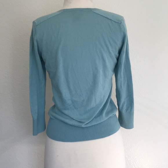 LOFT 3/4 Sleeve Signature VNeck Cardigan - Picture 3 of 4